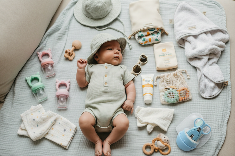 Baby Essential - Baby with Products Lifestyle