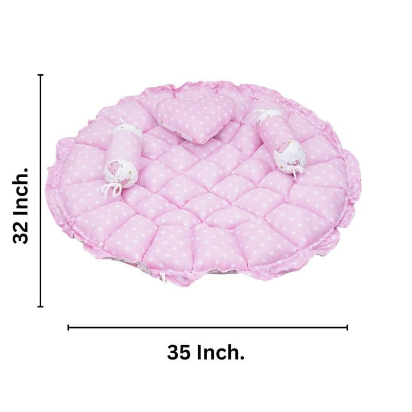 Tinitot Baby Reversible Cotton Bedding Set with Mosquito Net | 0-12 Months
