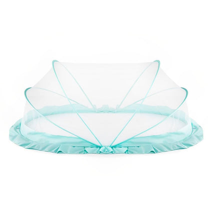 TiniTot Baby Mosquito Net | Foldable 360° Protection | No Zip No Hook | 0-24 Months | Mint Green