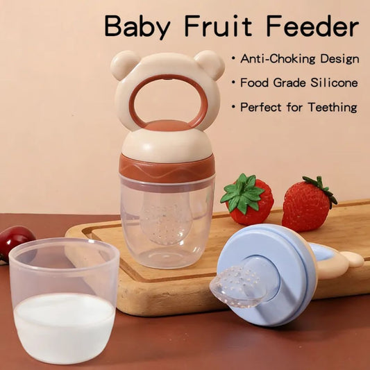 Bear Design Baby Fruit Feeder & Teether | Pack of 2 | Anti-Choking