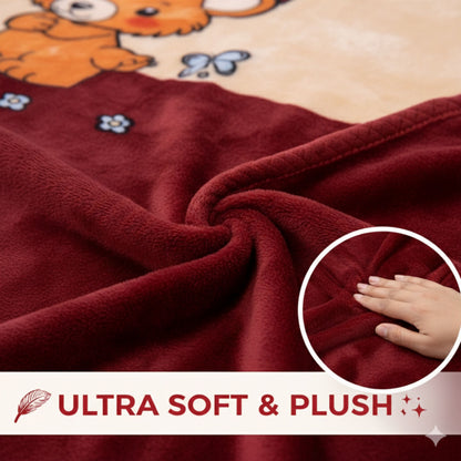 Baby Blanket for Newborn | Soft Baby Blanket 0-2 Years | Teddy Bear Fleece Blanket | Infant Blanket | Baby Shower Gift | Tinitot (80x110 cm)