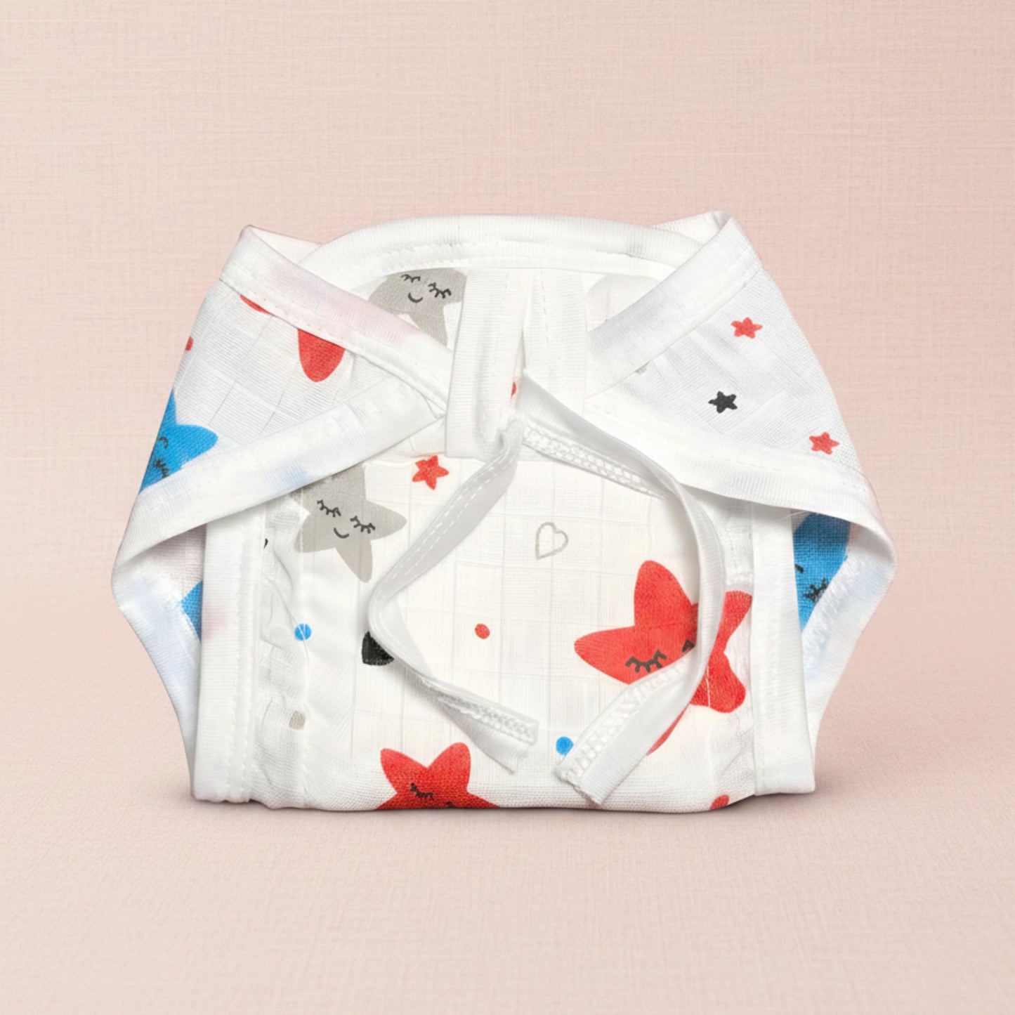 TiniTot Muslin Cloth Nappy | Langot - Pack of 3 | Washable & Reusable