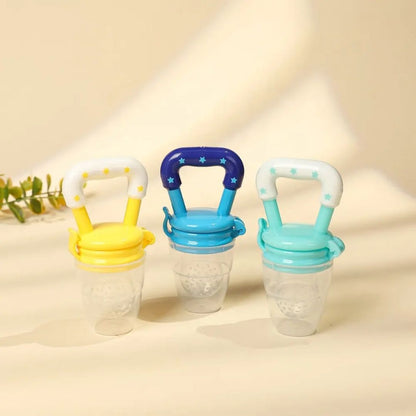 Baby Fruit Feeder Pacifier with 3 Silicone Nipple Sizes – Pack of 2