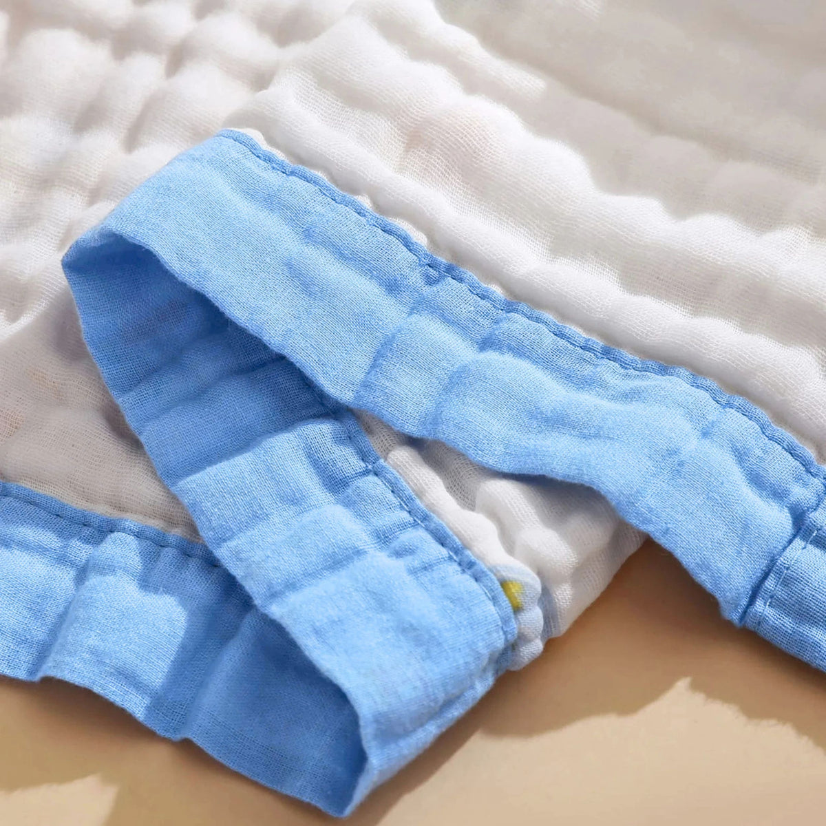 6 Layer Muslin Baby Blanket 100% Cotton, 110x110 cm, Soft Breathable Newborn Blanket, Lightweight Summer Swaddle for Babies