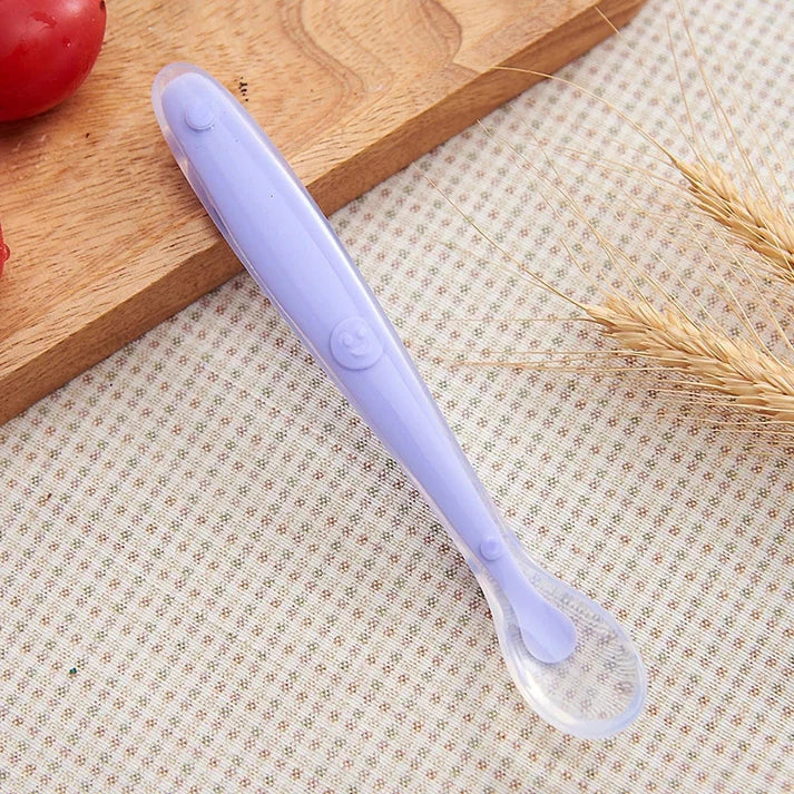 Silicone Baby Feeding Spoon – 100% Food Grade Silicone (Pack of 1)