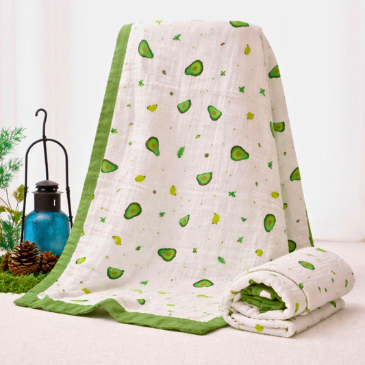 Tinitot 6 Layer Muslin Baby Blanket 100% Cotton, 110x110 cm, Soft Breathable Newborn Blanket, Lightweight Summer Swaddle for Babies