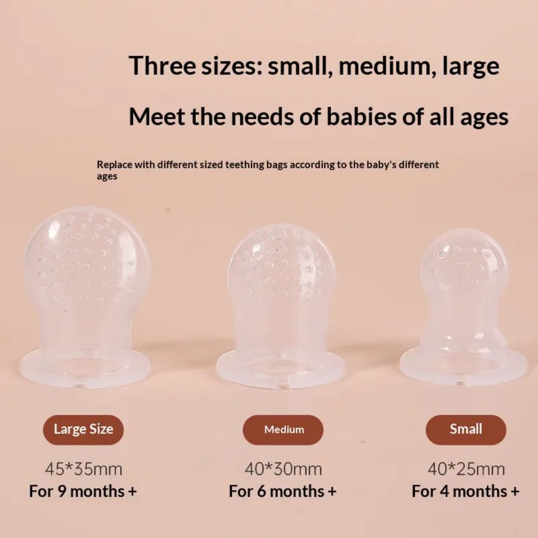 Bear Design Baby Fruit Feeder & Teether | Pack of 2 | Anti-Choking
