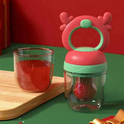 Deer Design Silicone Fruit Feeder & Teether for Babies Pack of 2