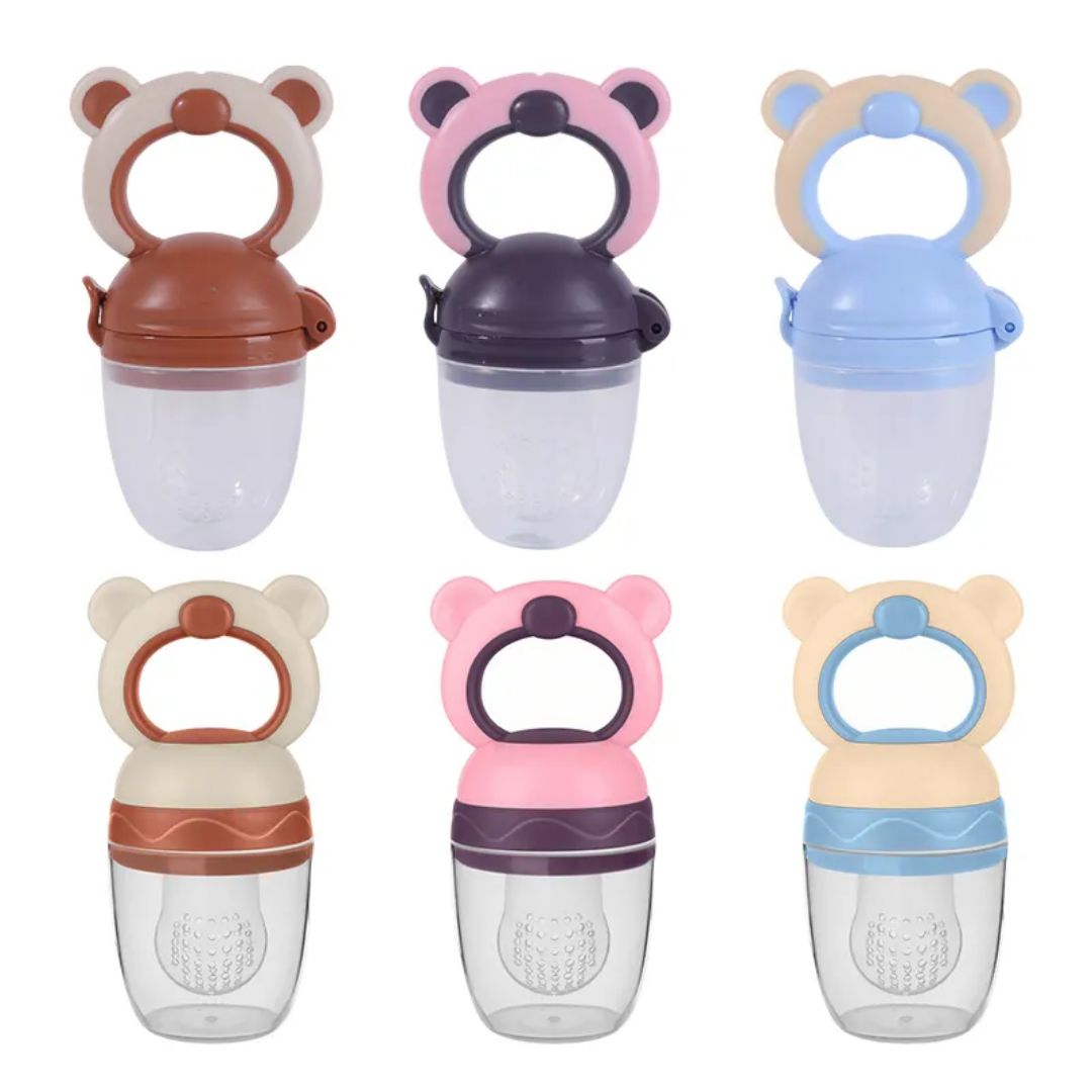 Bear Design Baby Fruit Feeder & Teether | Pack of 2 | Anti-Choking