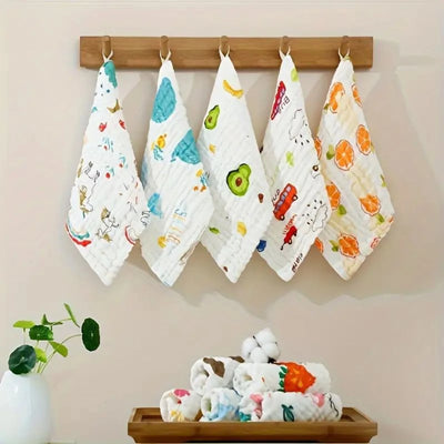 6 Layer Muslin Baby Face Towel / Wash Cloth/  Muslin Napkins