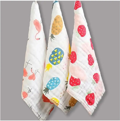 6 Layer Muslin Baby Face Towel / Wash Cloth/  Muslin Napkins