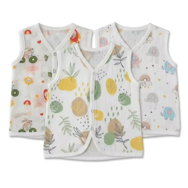 Muslin Cotton Baby Jabla Set | Pack of 3 | 0-3 Months
