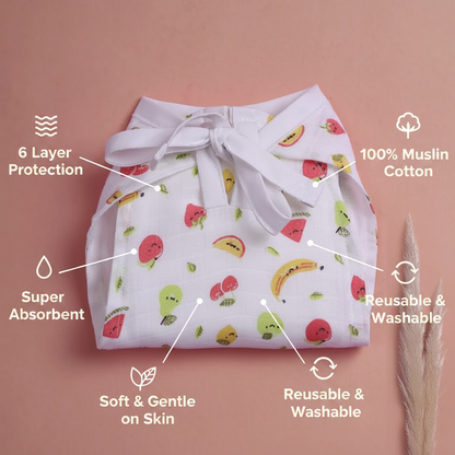 Muslin Nappy 6 Layer Infographic