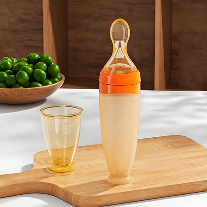Silicone Baby Spoon Feeder – Squeeze Bottle with Soft Spoon Tip