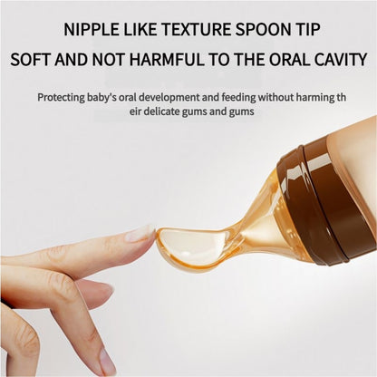 Silicone Spoon Feeder for Babies – 120ml with Scale Markings