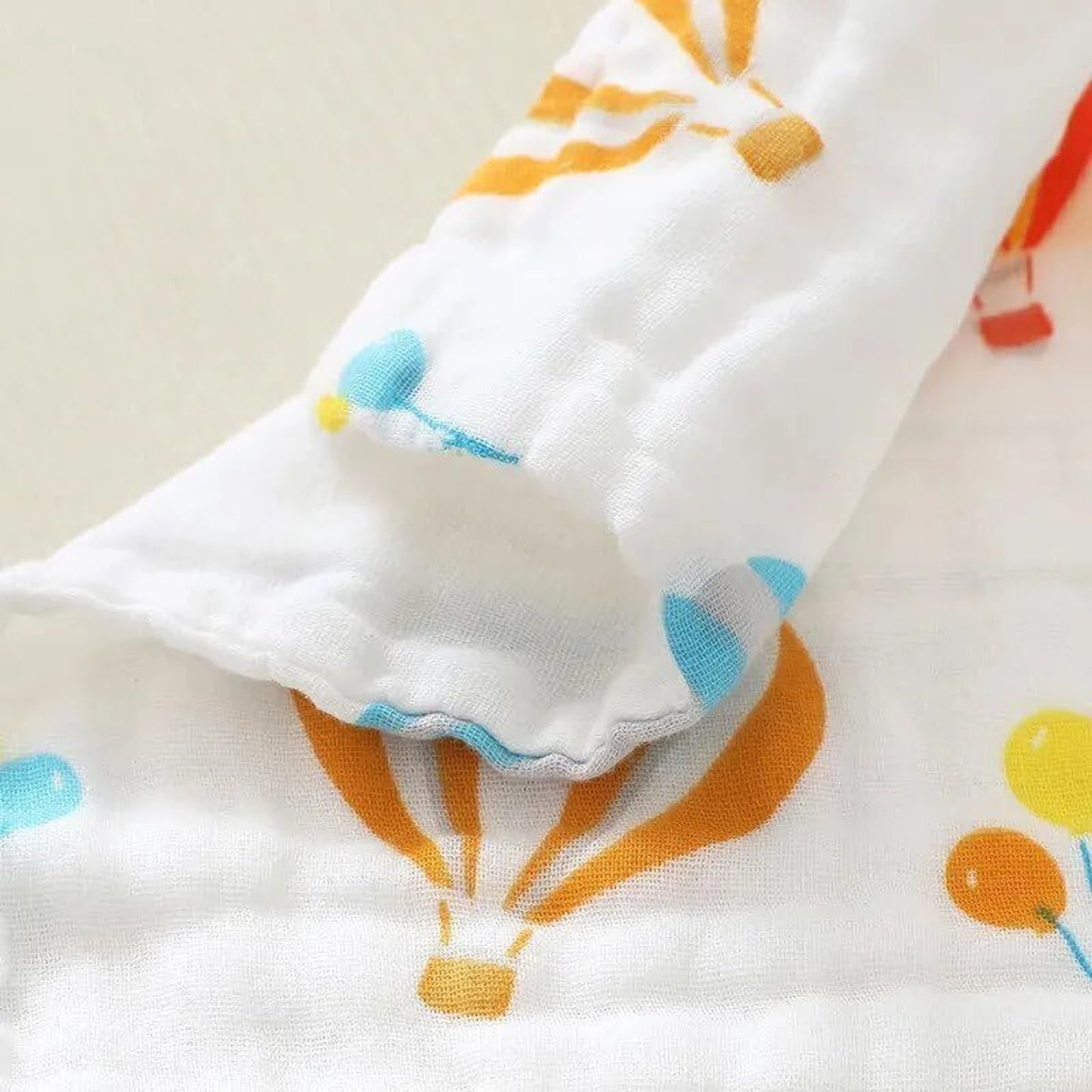 TiniTot Muslin Baby Face Towel | Pack of 3 | Soft 6-Layer Cotton Washcloth for Newborns