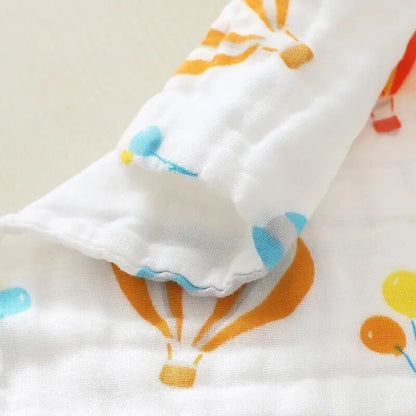 TiniTot Muslin Baby Face Towel | Pack of 3 | Soft 6-Layer Cotton Washcloth for Newborns