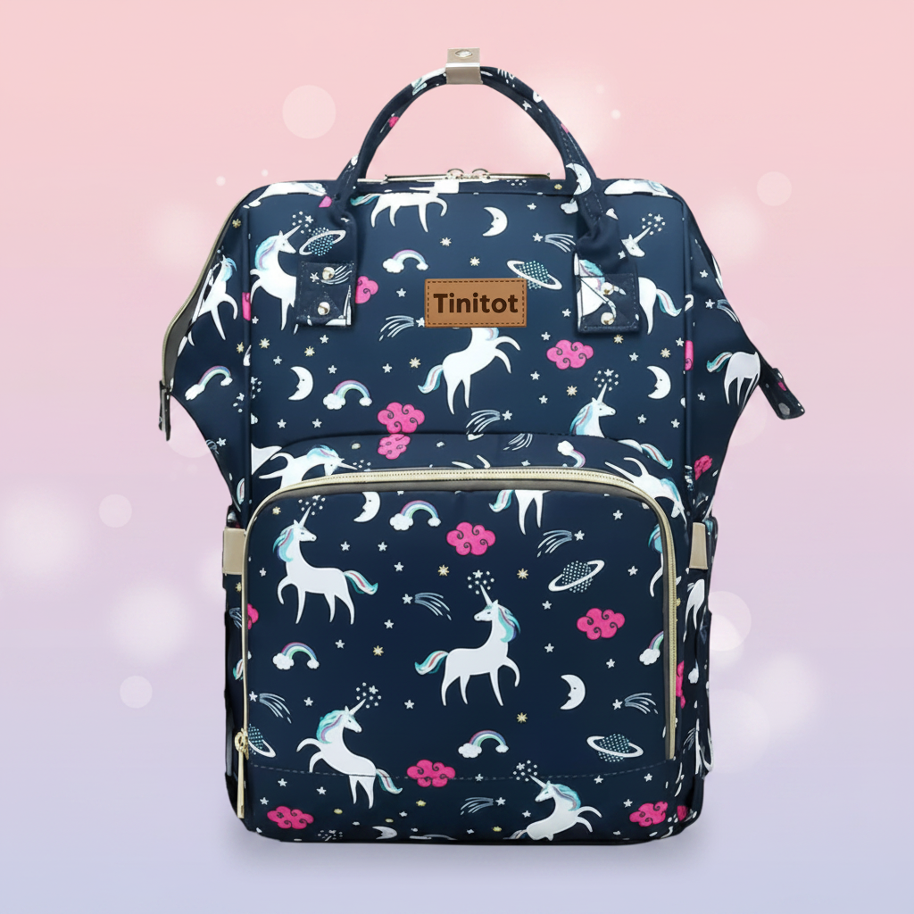 TiniTot Unicorn Diaper Bag Large